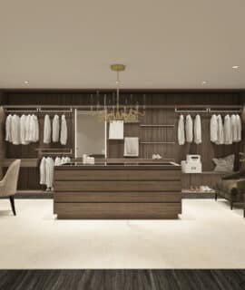 modern-walk-closet-with-blank-frame-photo